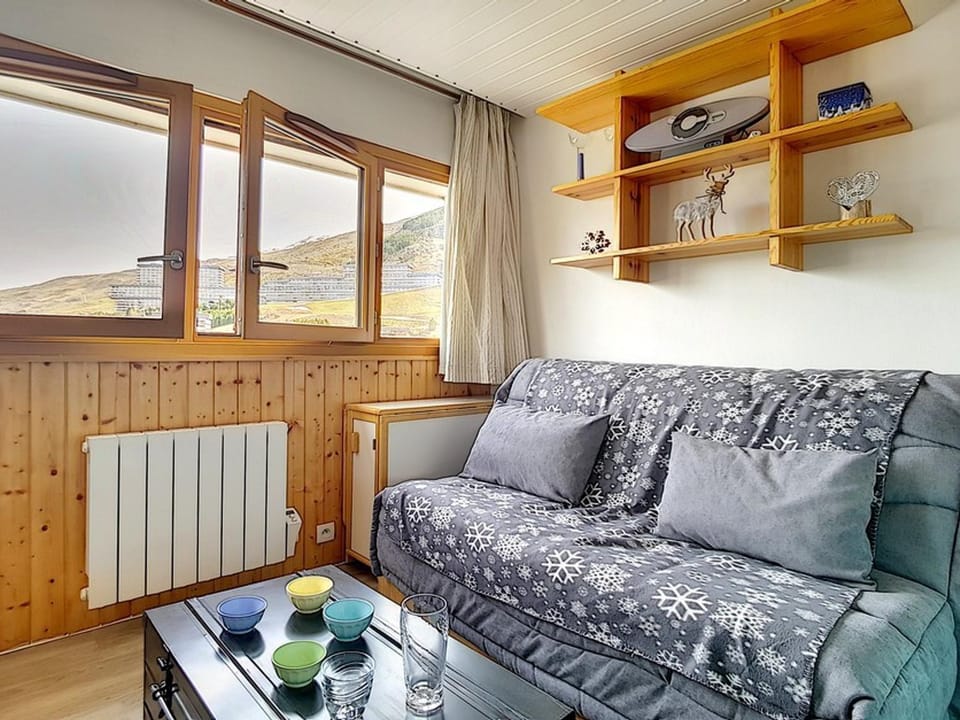 Studio cosy pour 2 personnes, animaux admis, au pied des pistes - FR-1-344-1010 Apartment in Les Allues