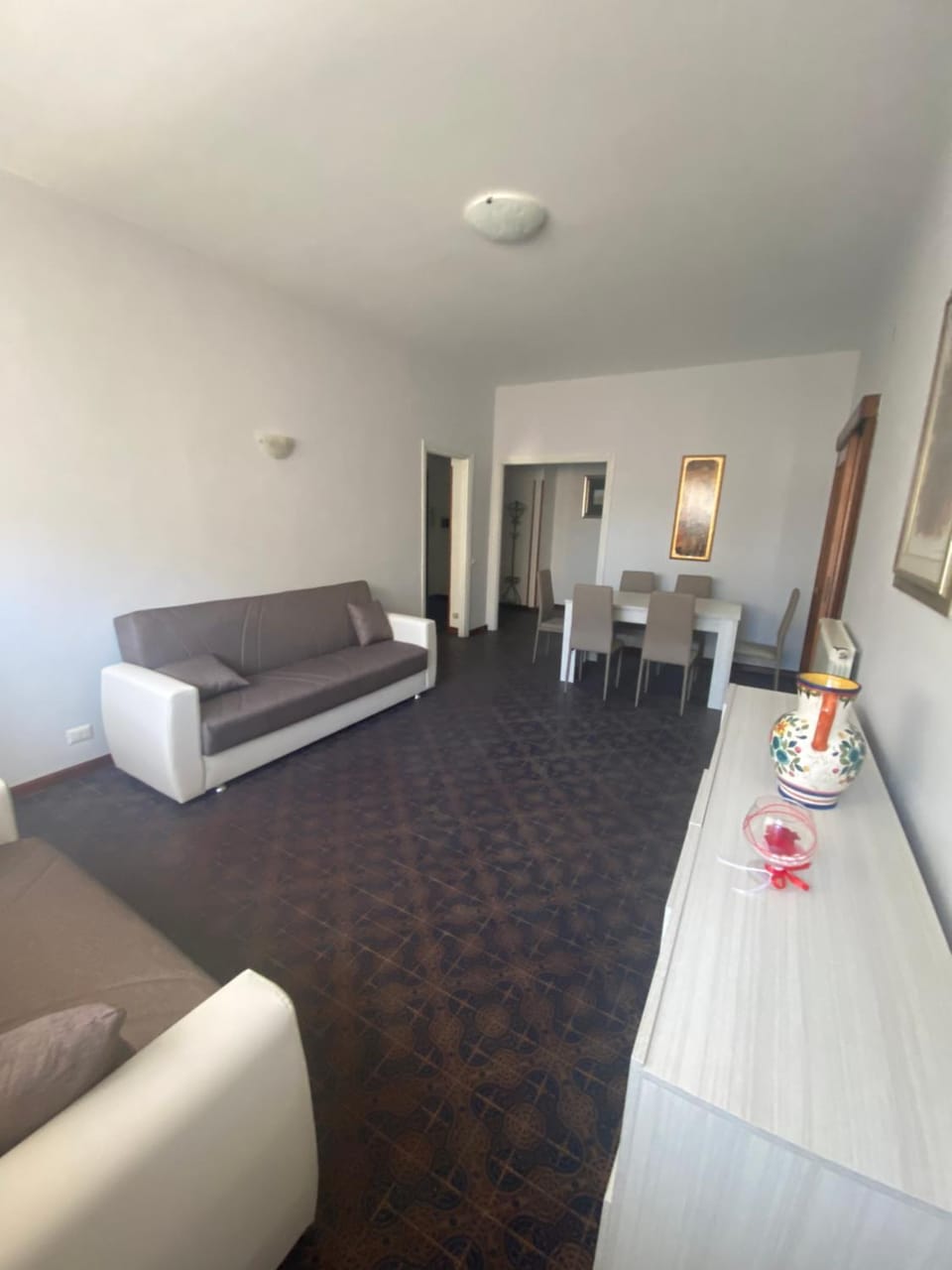 Living room, Dining area, hair dresser