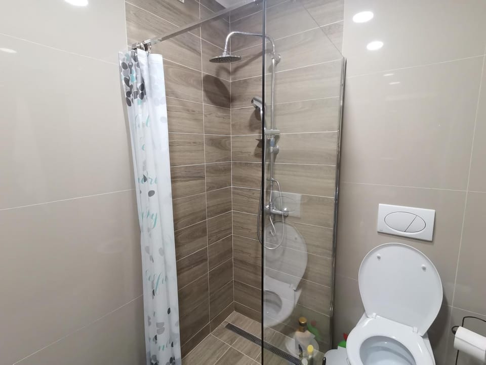 Shower, Toilet, Bathroom, towels