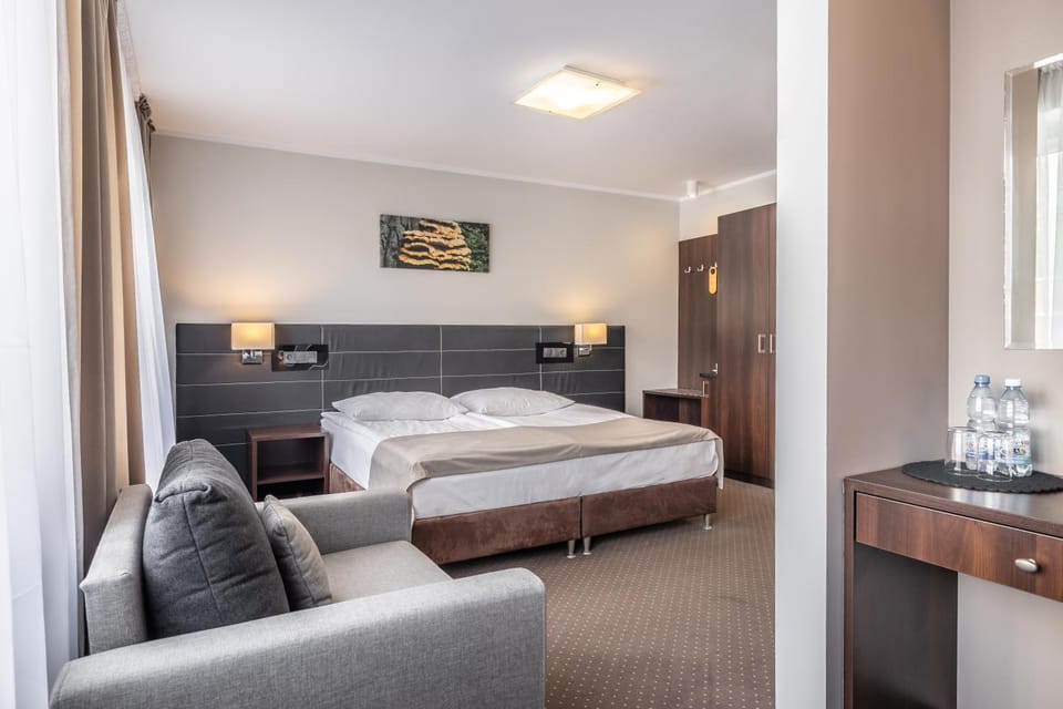 Bed, Living room, Photo of the whole room, Seating area, Bedroom