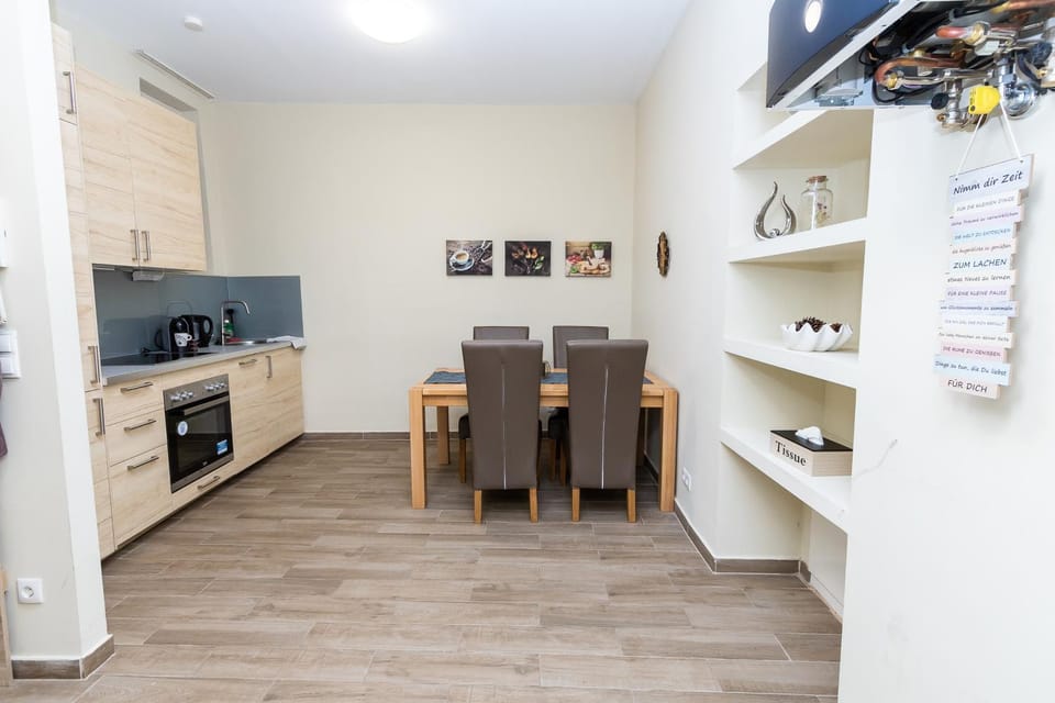 Kitchen or kitchenette, Living room, Dining area