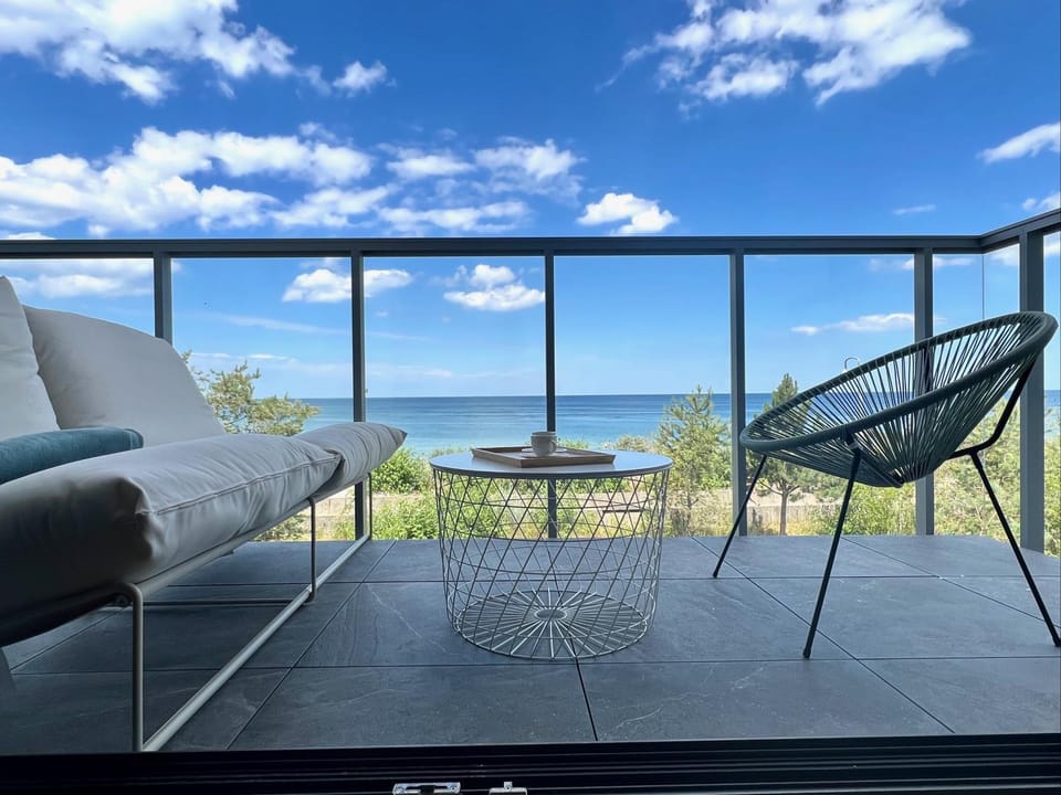 Day, Natural landscape, View (from property/room), Balcony/Terrace, Seating area, Sea view