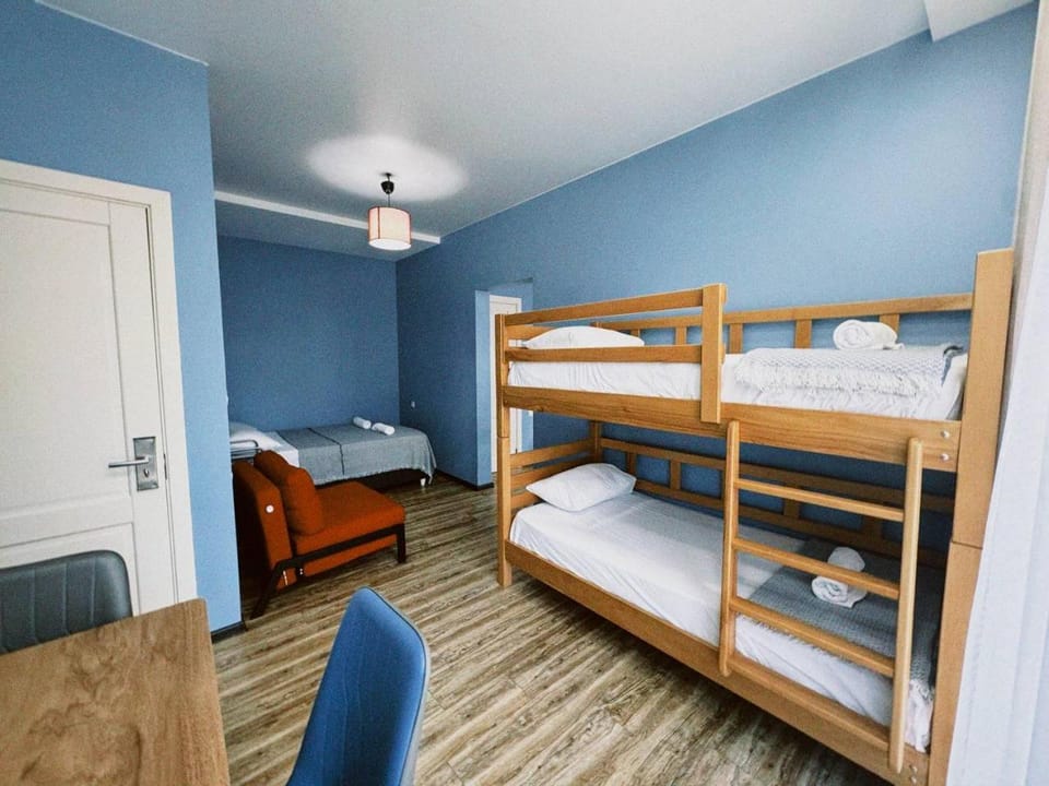 Photo of the whole room, bunk bed