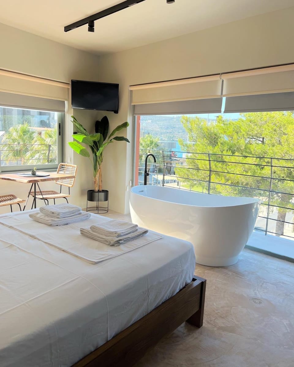 TV and multimedia, View (from property/room), Balcony/Terrace, Bedroom