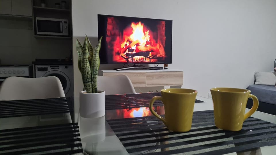 Winter, Living room, Dining area
