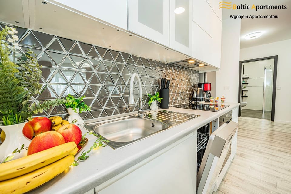 Kitchen or kitchenette, dishwasher, stove