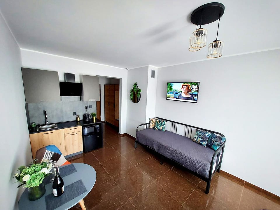 Kitchen or kitchenette, Living room, Seating area