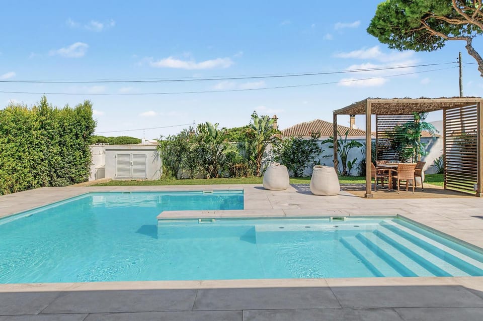 Property building, Living room, Swimming pool