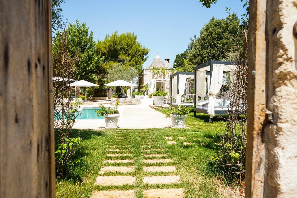 Day, Natural landscape, Garden, Swimming pool, sunbed