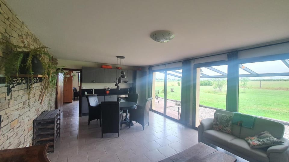 Living room, Dining area, Garden view, dishwasher, pet friendly, stove, kitchen