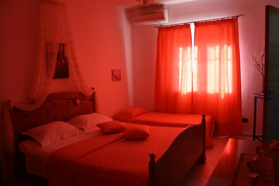 Bed, Decorative detail, Bedroom, air conditioner