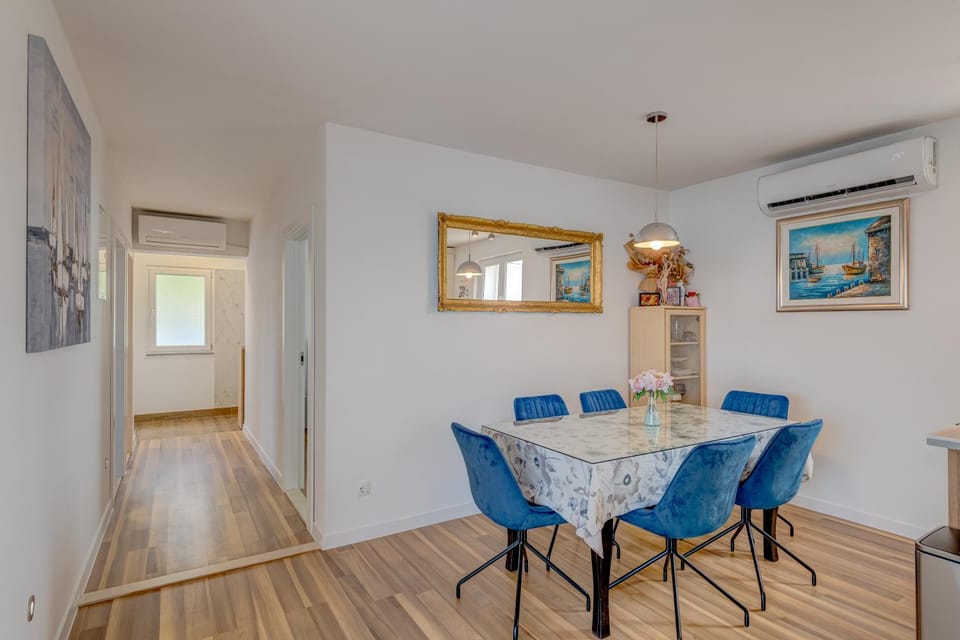 Dining area, air conditioner