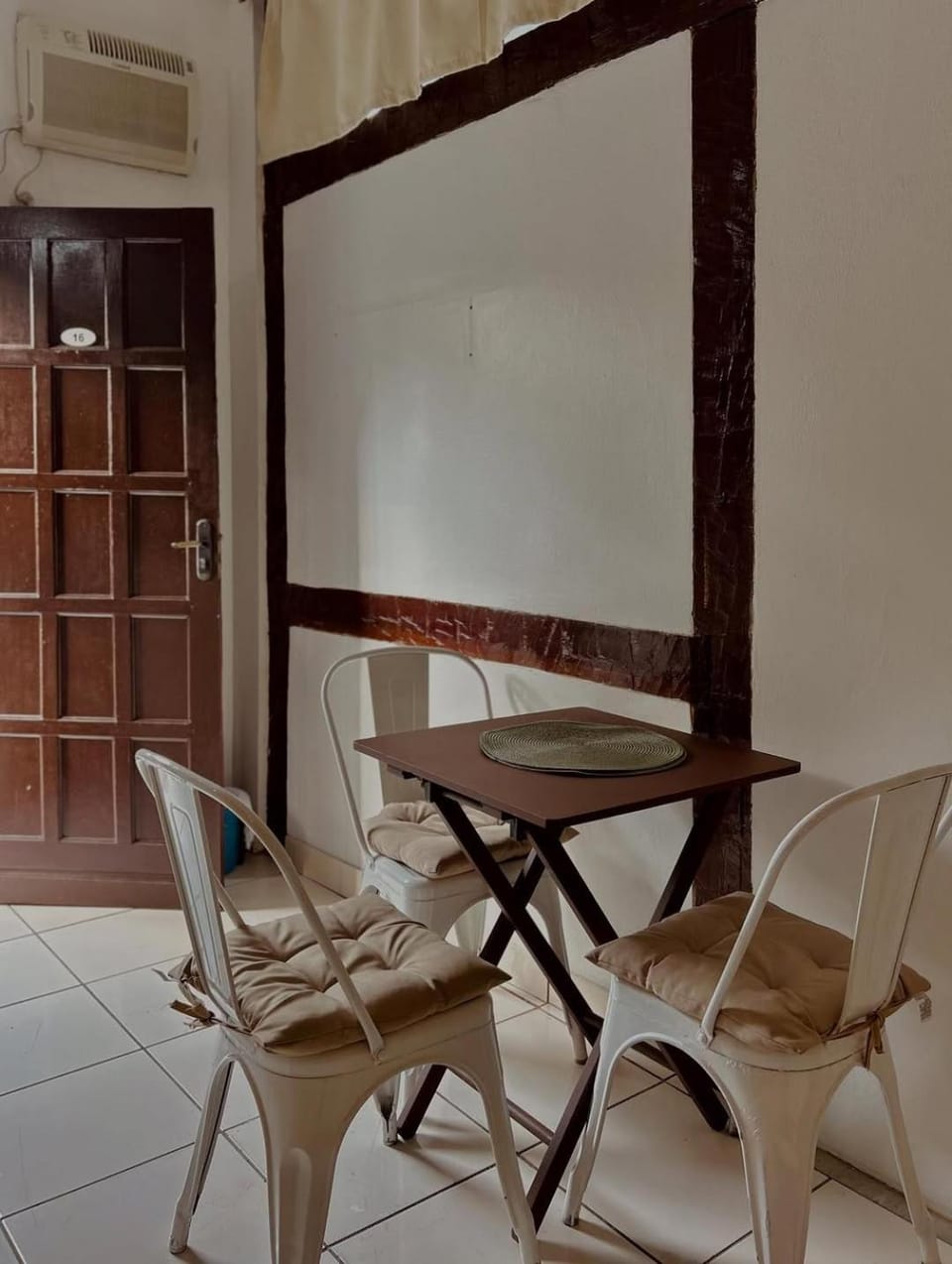 Dining area, air conditioner