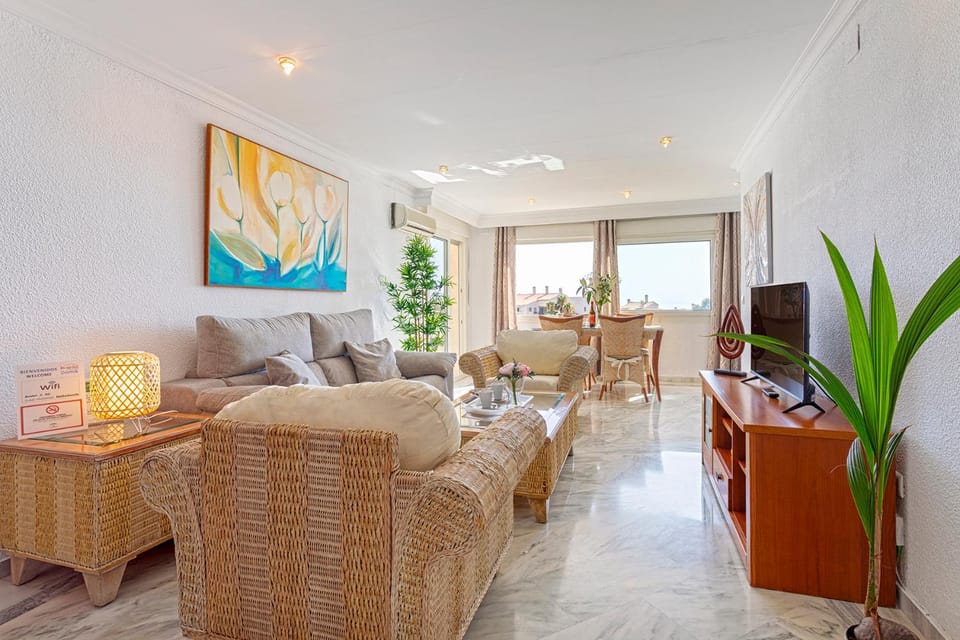 Beach and Pool Holidays at the Grand Coloso Apartment in Benalmadena