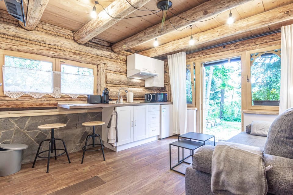 Kitchen or kitchenette, Living room, Seating area