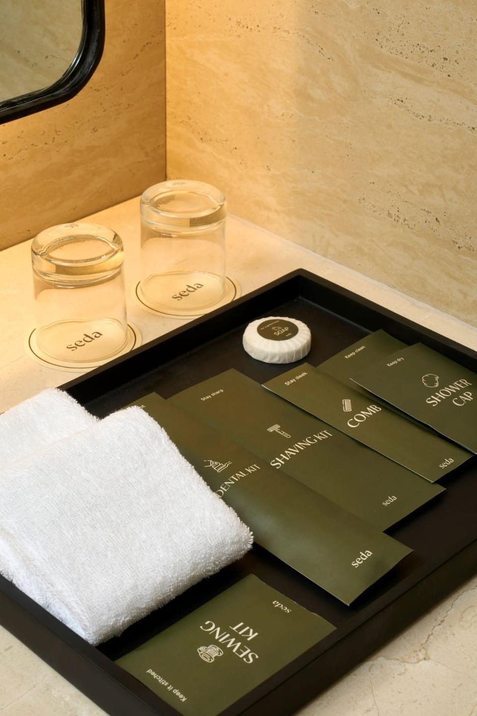 Bathroom, towels