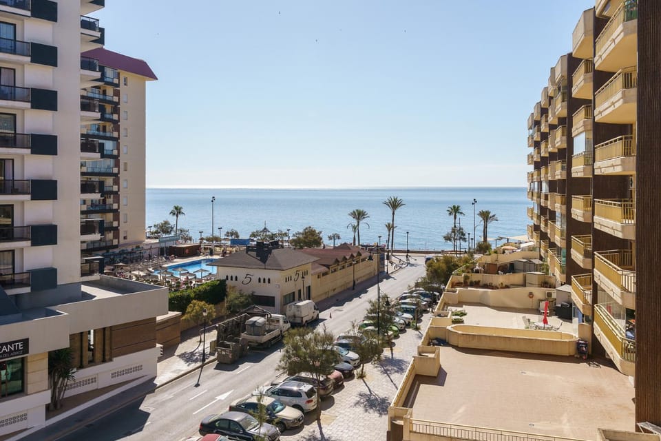 Property building, Nearby landmark, Day, Natural landscape, View (from property/room), Balcony/Terrace, Beach, Sea view, Location