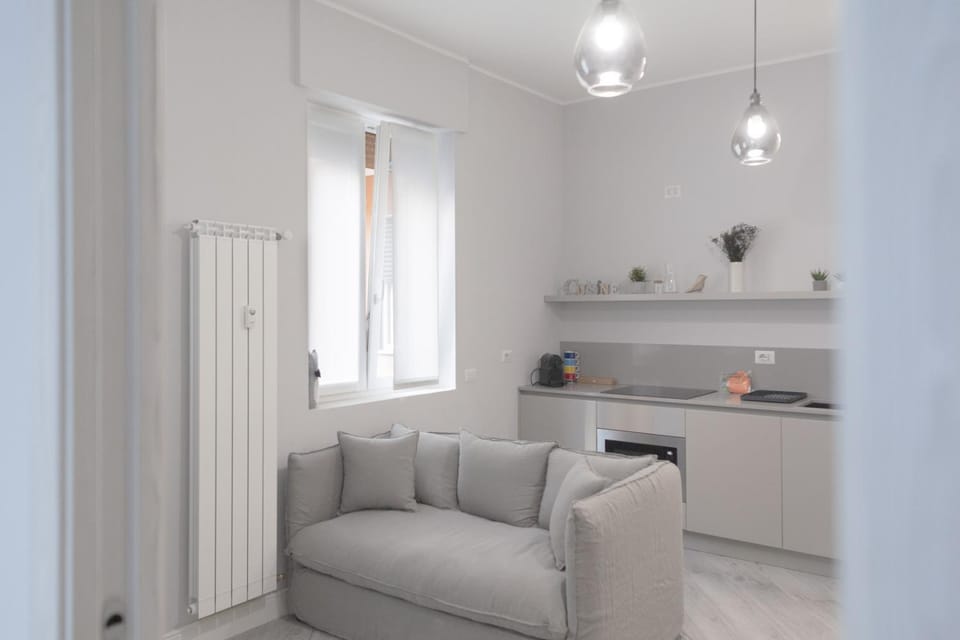 Kitchen or kitchenette, Living room, Seating area