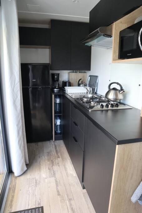 Kitchen or kitchenette, dishwasher, minibar, stove