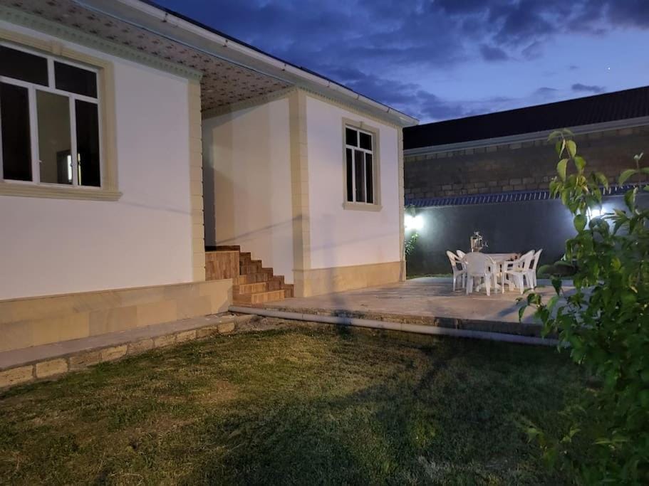 Property building, Night, Garden, Garden, Garden view
