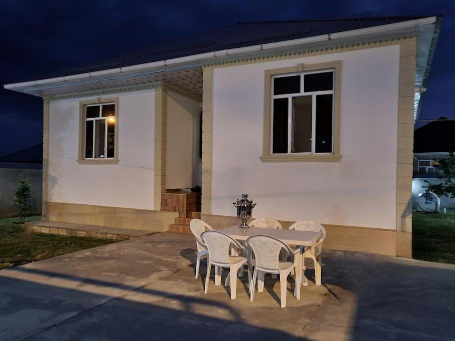 Property building, Night, Garden, Dining area