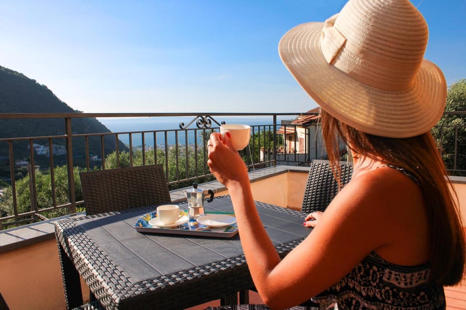 Natural landscape, View (from property/room), Balcony/Terrace, Sea view