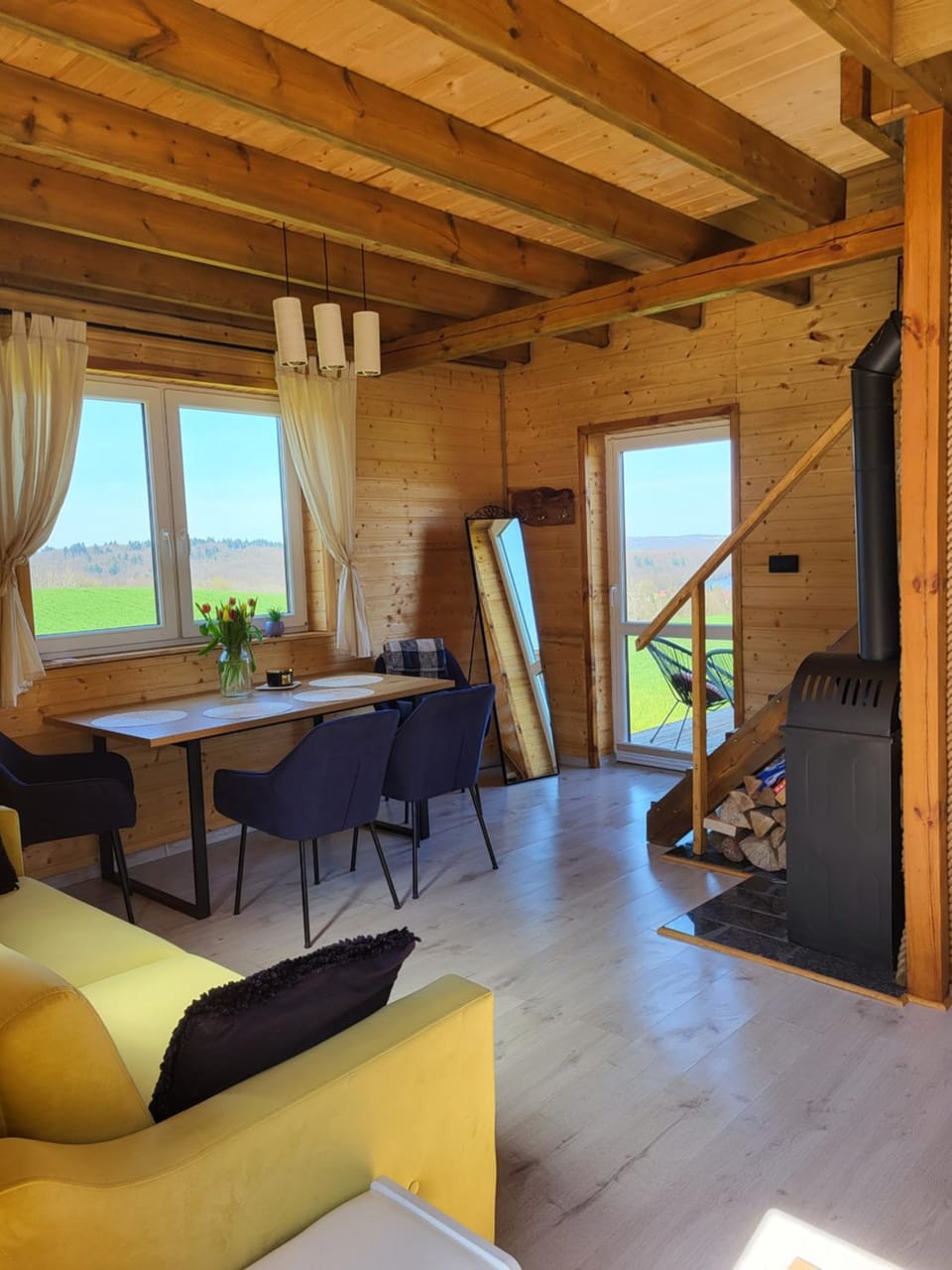 Jaśkowe Wzgórze domki na wynajem, balia - sauna, Szymbark DOMEK NR 1 Villa in Pomeranian Voivodeship