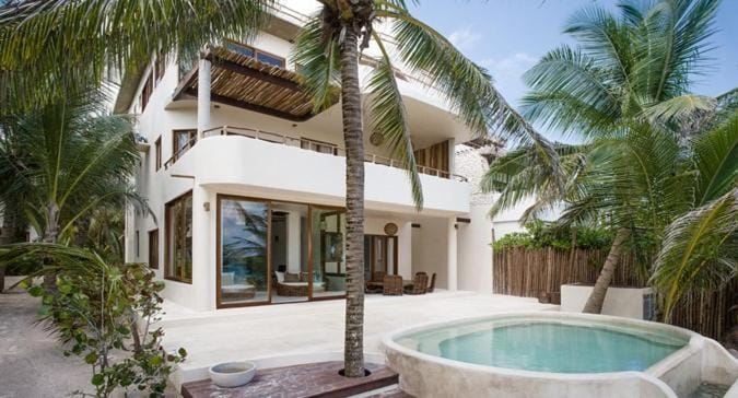 Beachfront Tulum Villas House in State of Quintana Roo