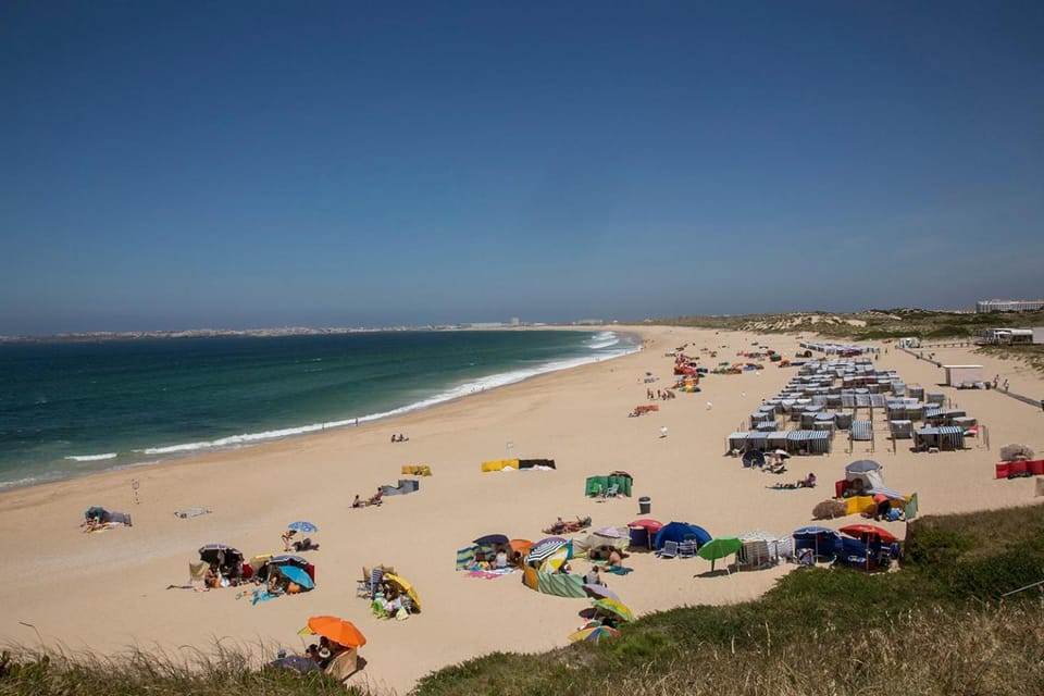 Vista espectacular playa de Supertubos, Peniche House in Peniche