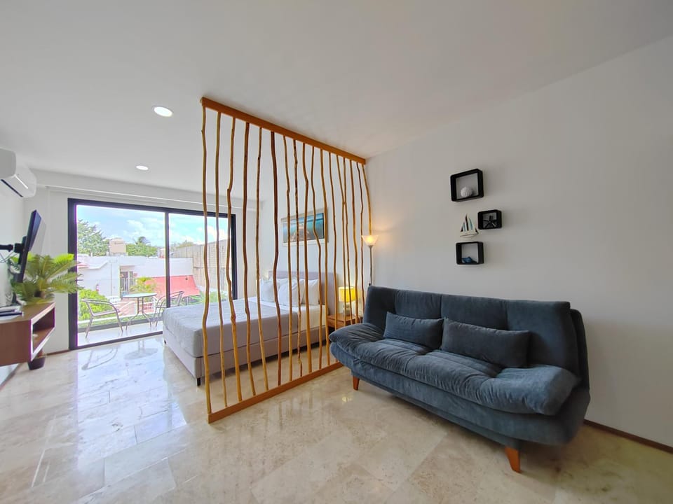 Bed, Balcony/Terrace, Living room, Bedroom, air conditioner