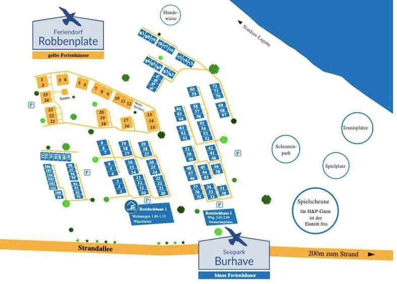 Feriendorf Robbenplatte Burhave 3 Campground/ 
RV Resort in Butjadingen