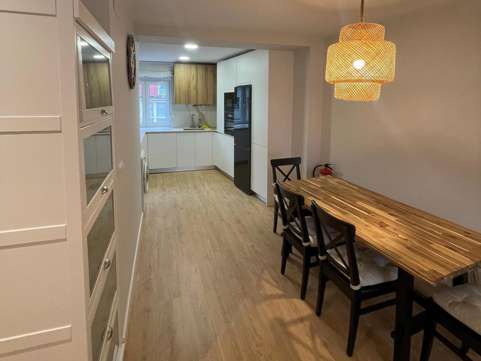 Property building, Living room, Dining area