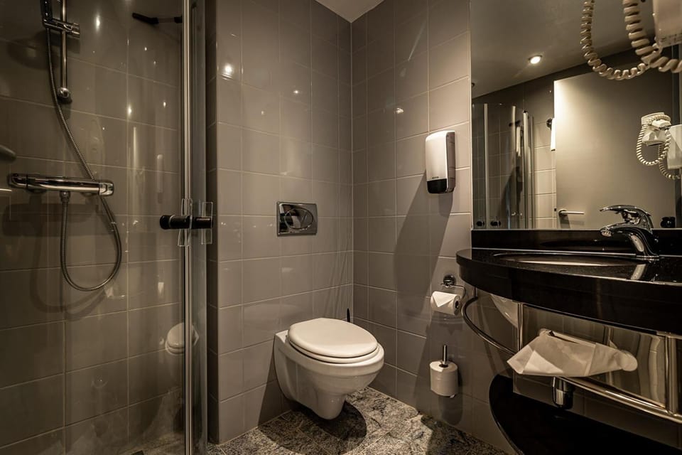 Shower, Toilet, Bathroom, towels