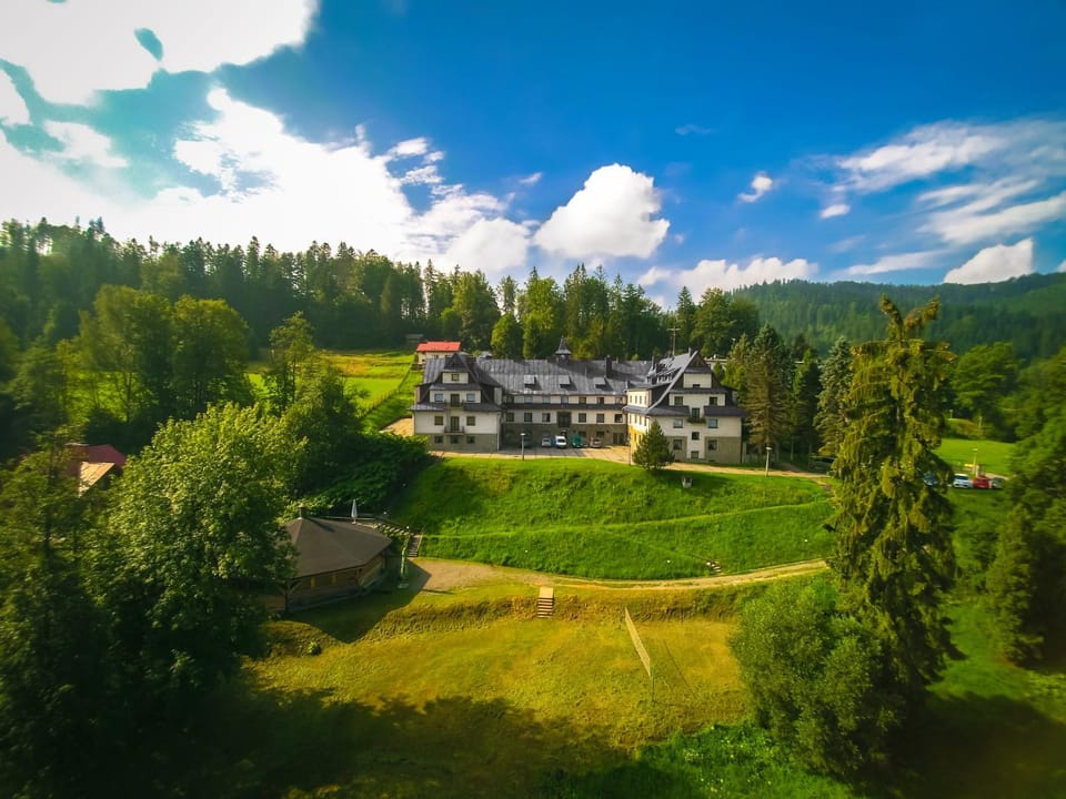 Natural landscape, Bird's eye view, Mountain view