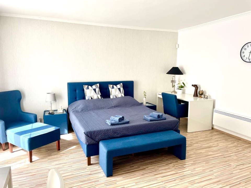 Bed, Living room, Photo of the whole room, Seating area