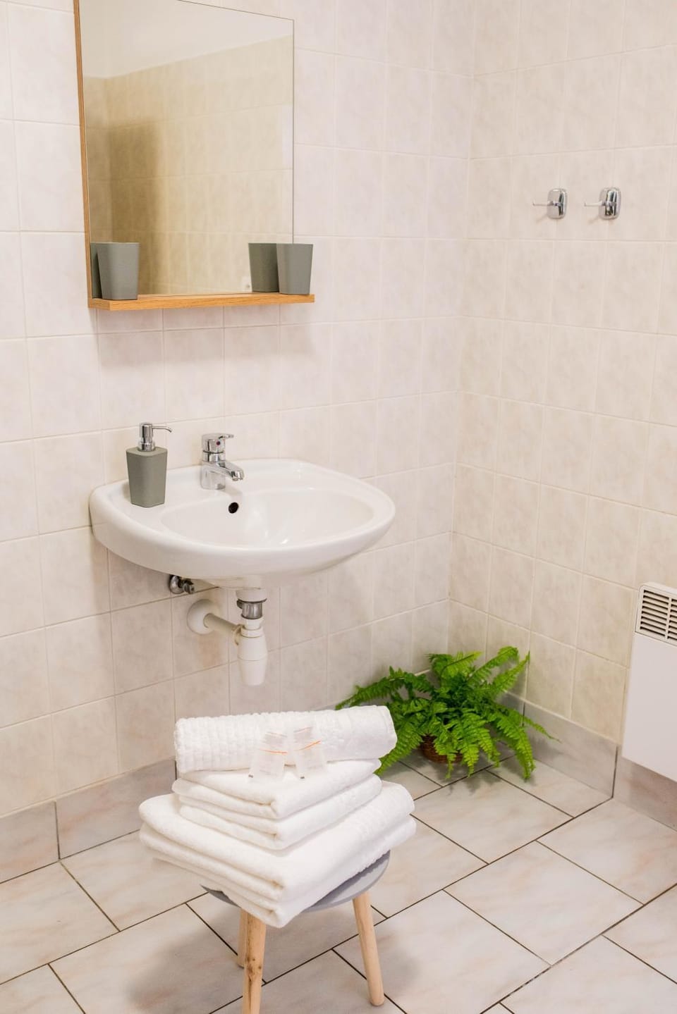 Bathroom, towels