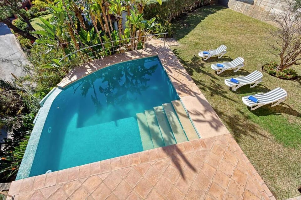 Garden, Garden view, Pool view, Swimming pool, sunbed