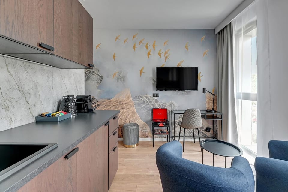 Kitchen or kitchenette, Living room