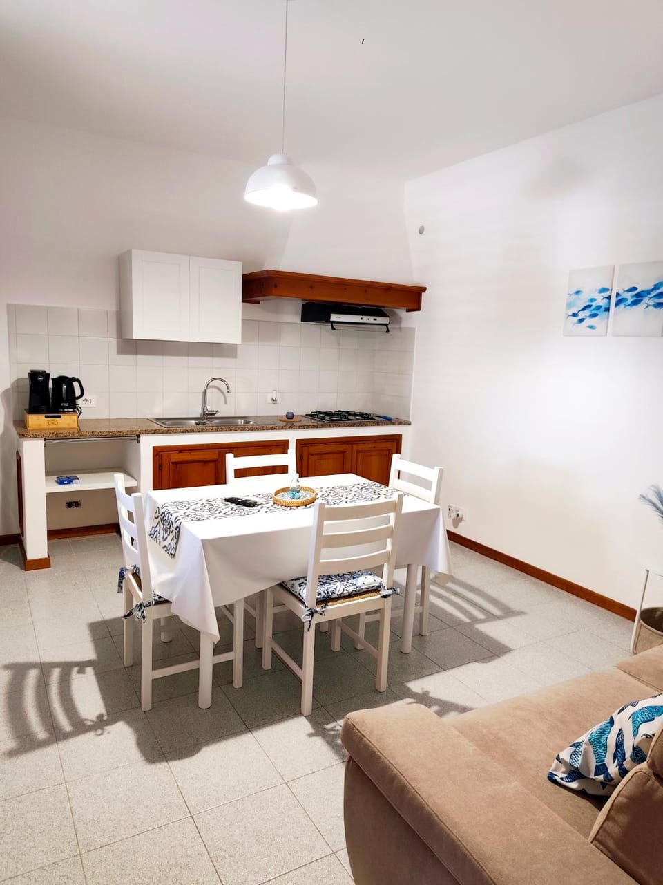 Kitchen or kitchenette, Living room, Dining area
