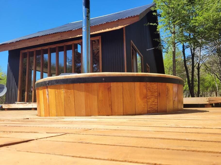CABAÑA EN MALALCAHUELLO LA TURBINA Chalet in Araucania, Chile