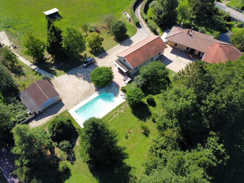 Natural landscape, Bird's eye view, Garden view, Swimming pool