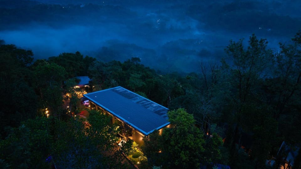 Night, Natural landscape, Mountain view