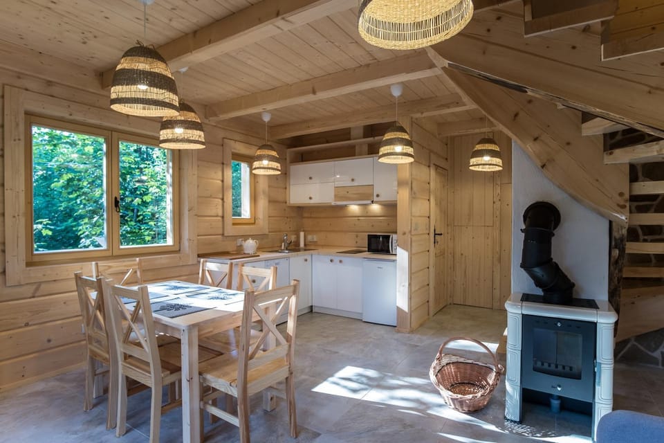 Kitchen or kitchenette, Dining area, stove