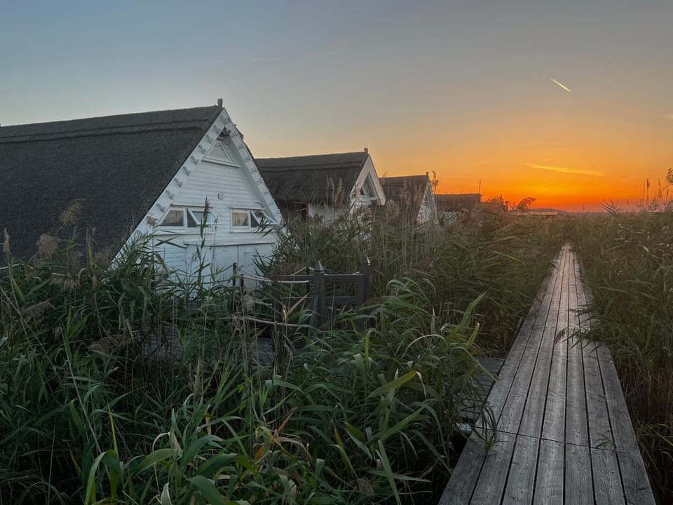 Property building, Sunset