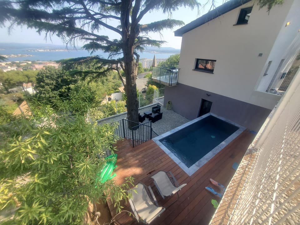 Natural landscape, Pool view, Sea view, Swimming pool