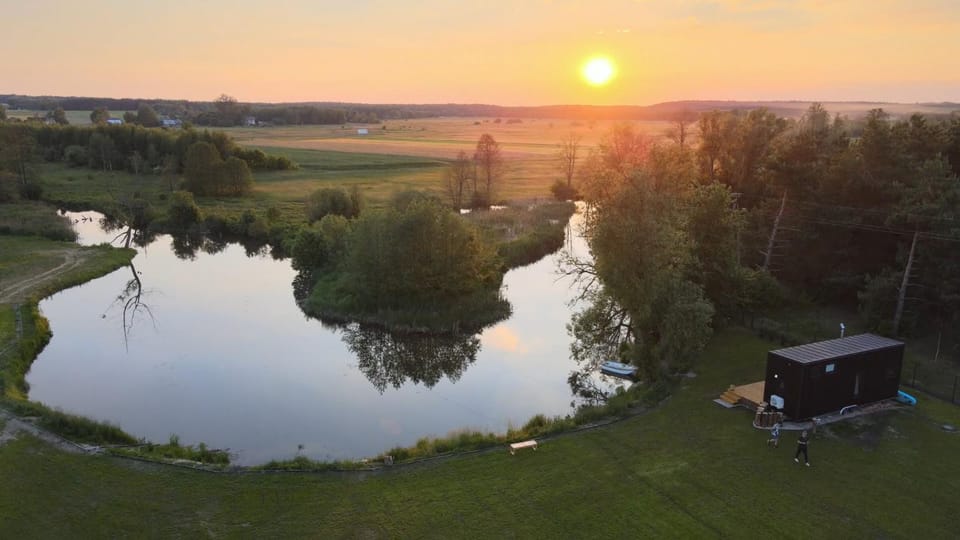 Natural landscape, Bird's eye view, Lake view, River view, Sunset