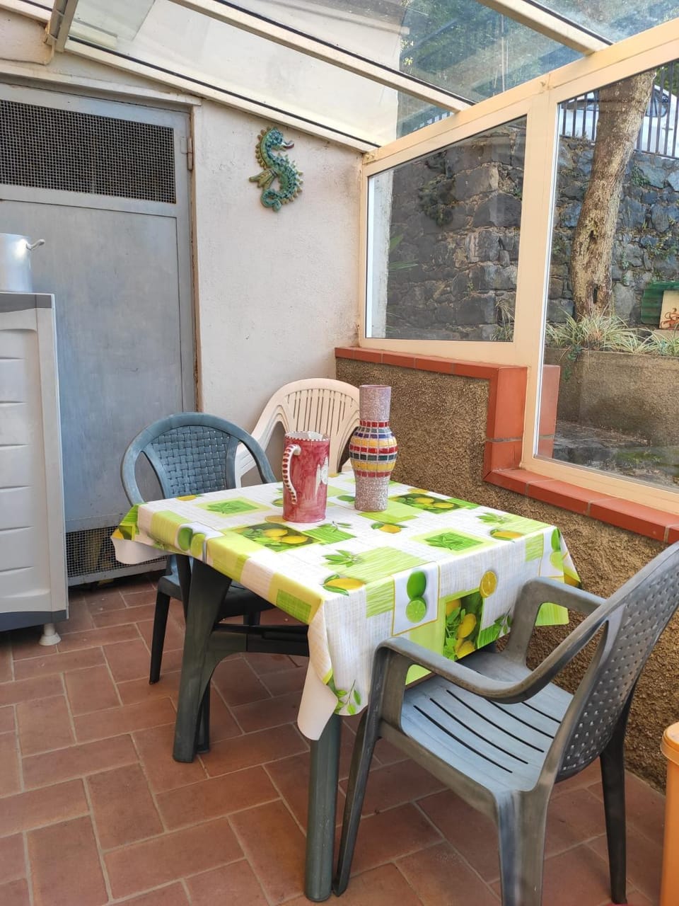 Property building, Patio