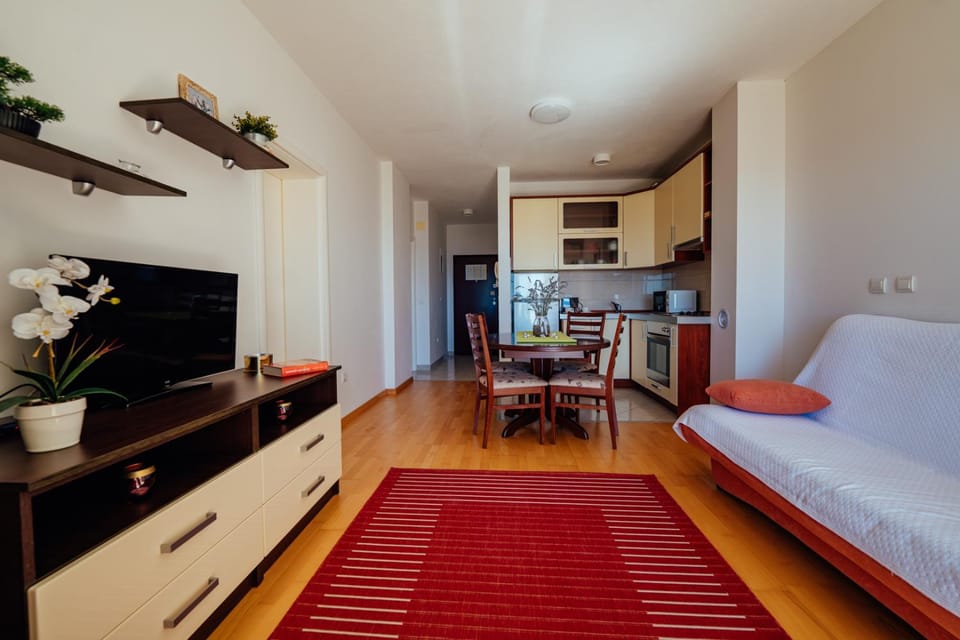 TV and multimedia, Kitchen or kitchenette, Living room, Seating area