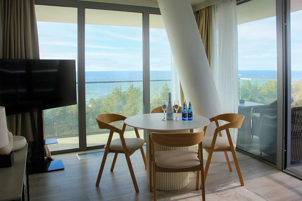 View (from property/room), Living room, Sea view