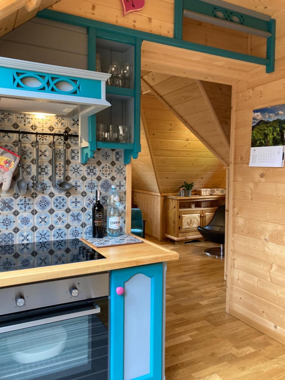 Kitchen or kitchenette, Living room
